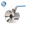 3A Certificate High Plat-form Stainless Steel Ball Type Tank Bottom Valve